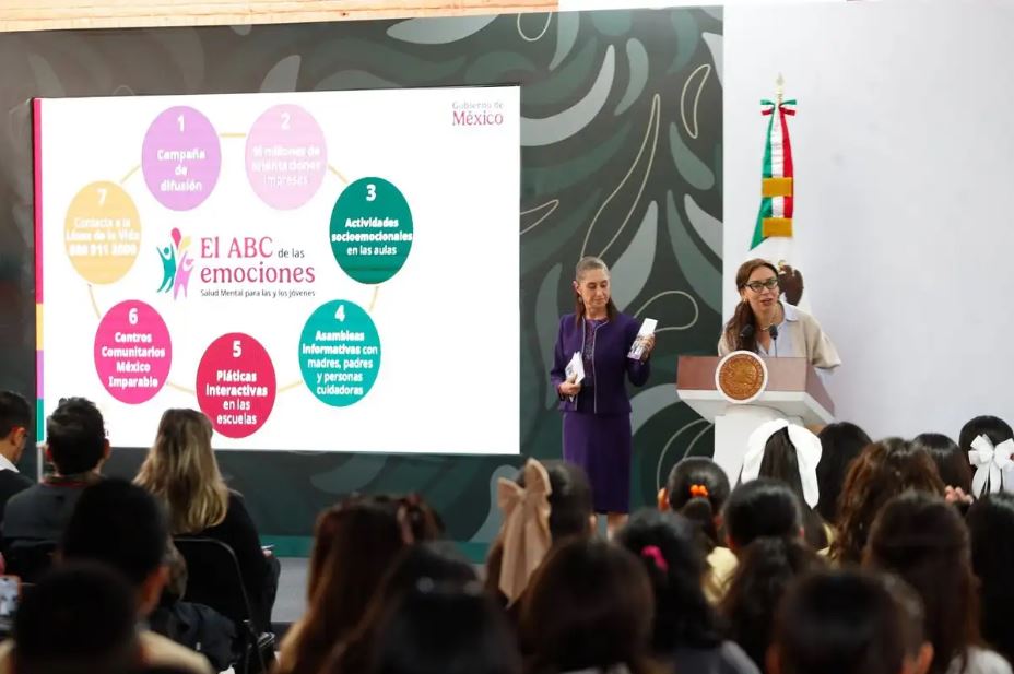 En regreso a clases, Sheinbaum anuncia programa 'ABC de las emociones' para atender salud mental en secundarias