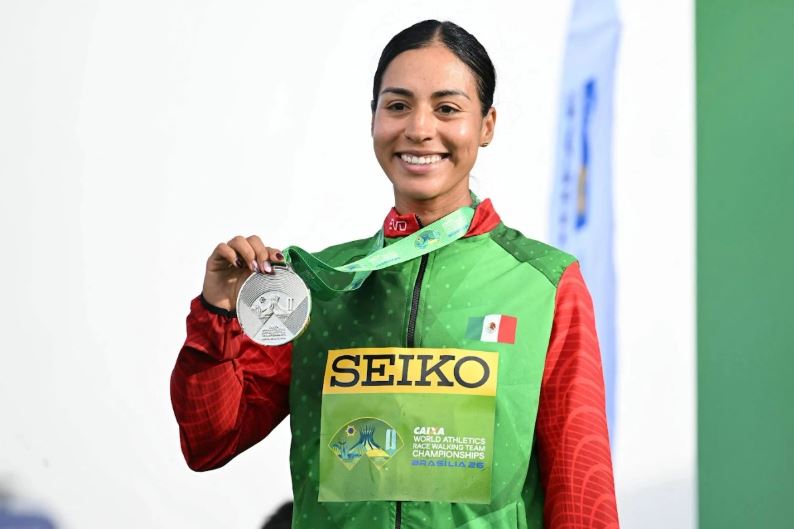 Alejandra Ortega, plata en medio maratón del Mundial de marcha