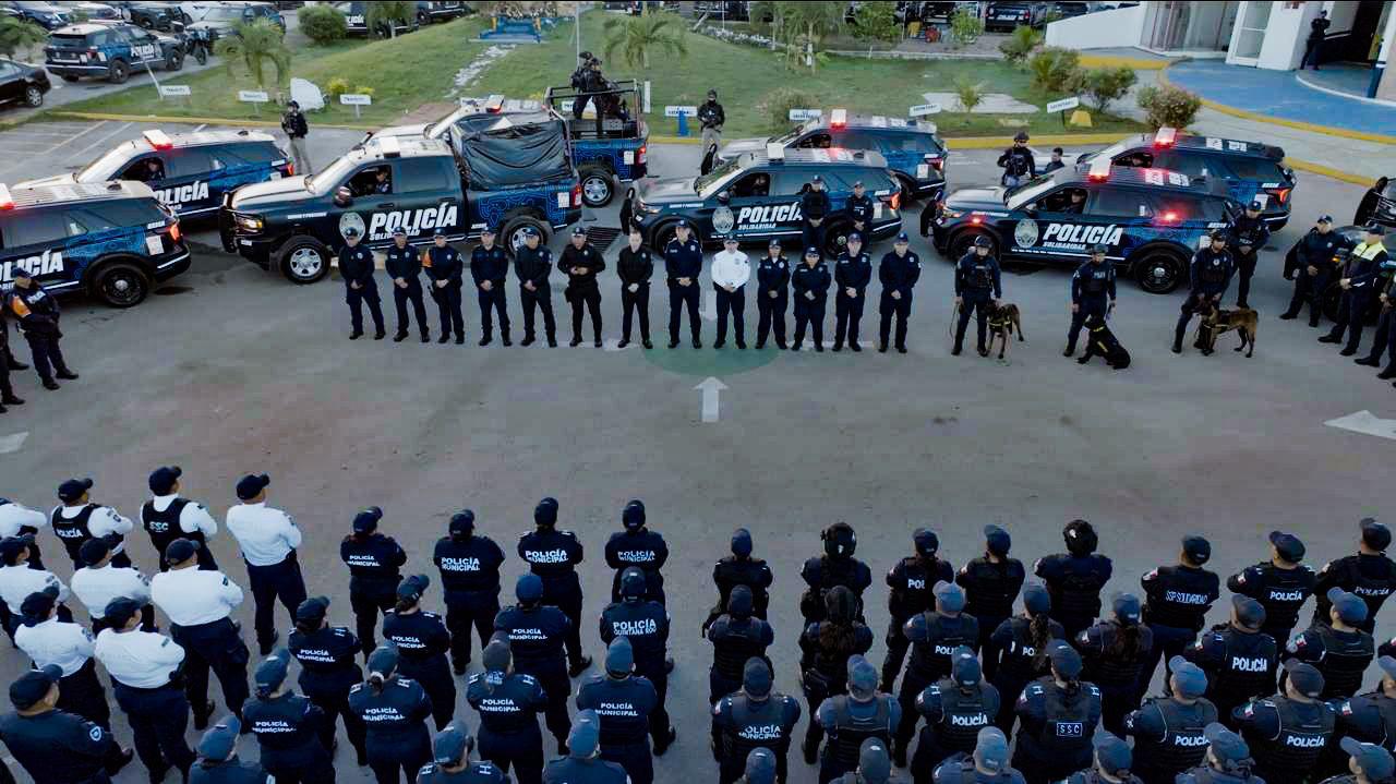 Playa del Carmen destaca su blindaje: más de 460 patrullas y un helicóptero para proteger a locales y turistas