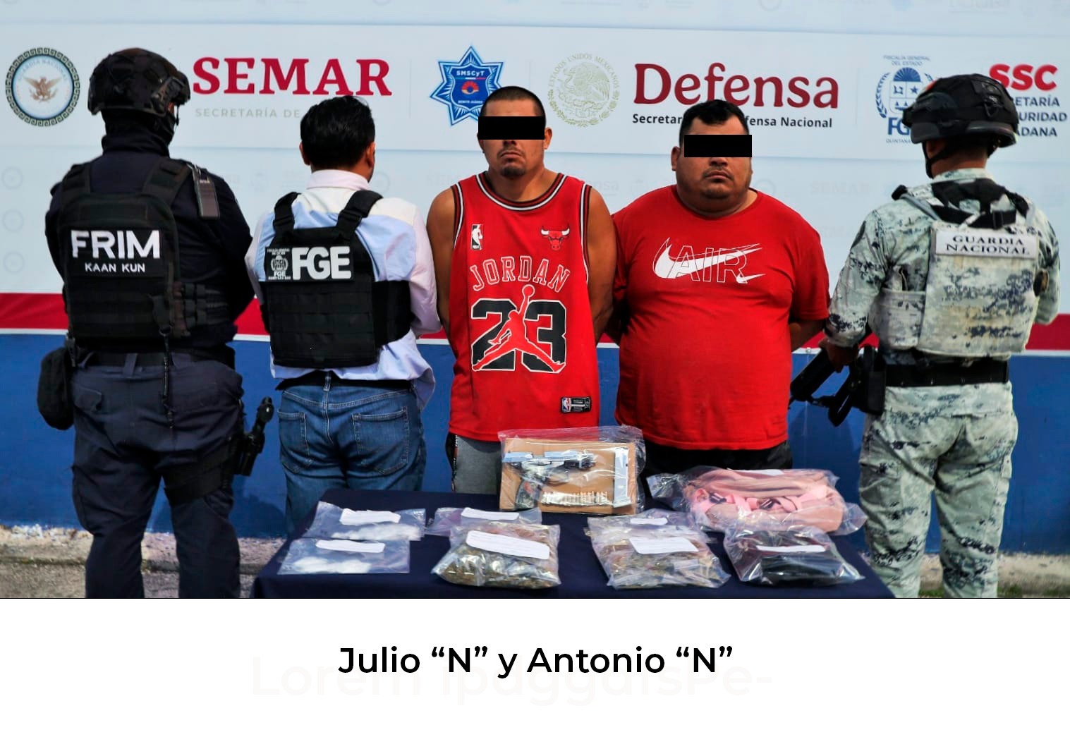 Desarticulan célula delictiva relacionada con dos homicidios en el municipio Benito Juárez