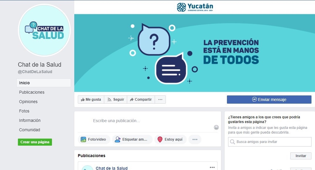 Gobierno de Yucatán abre chat para el diagnóstico del COVID-19