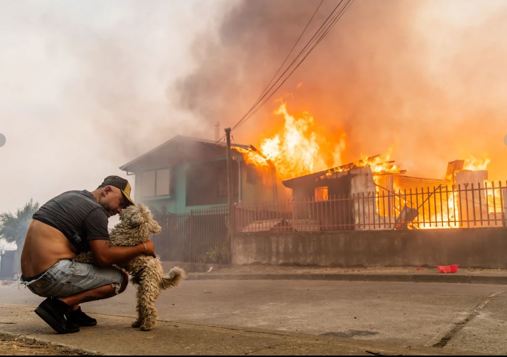Incendios sin control en el sur de Chile dejan 19 muertos y miles de evacuados