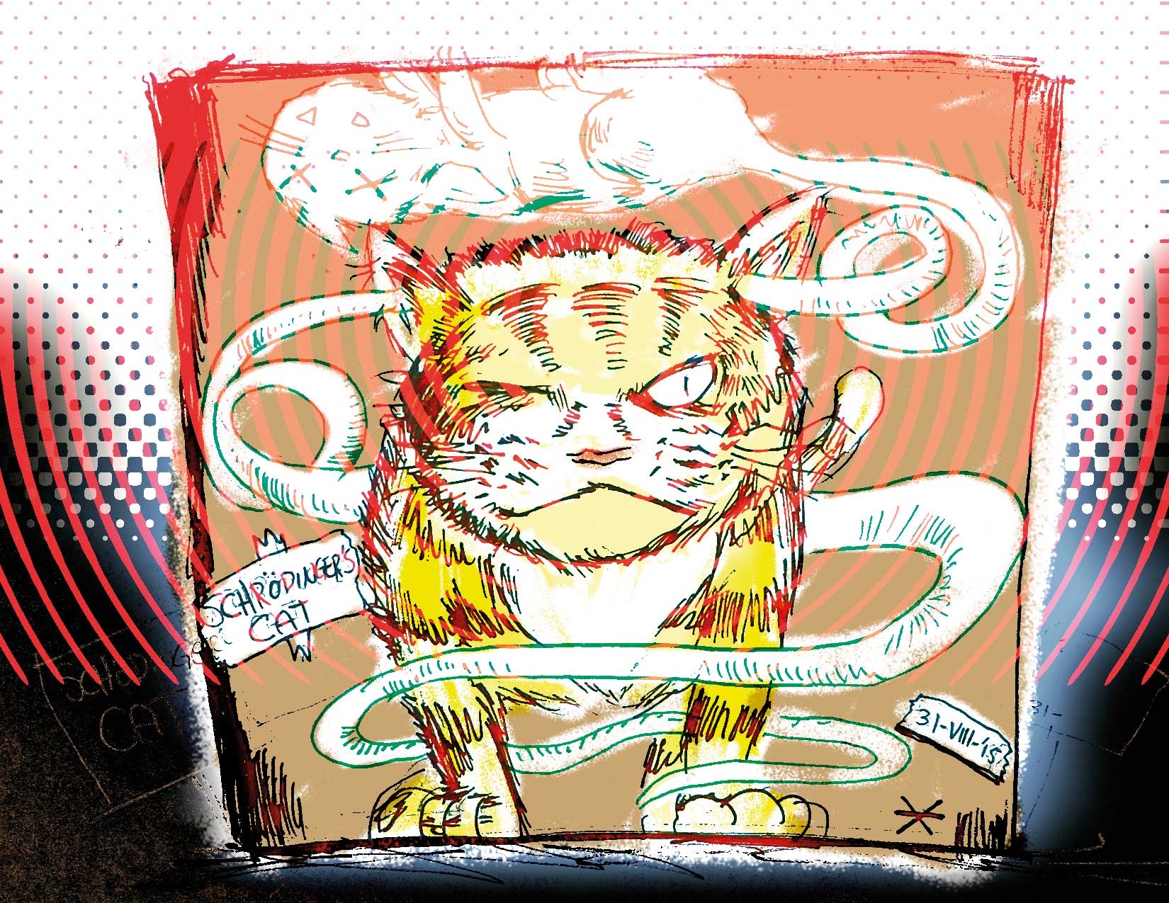 La paradoja de un gato enojado