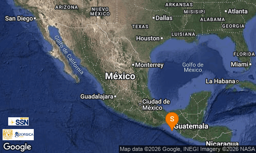 Chiapas registra sismo magnitud 4.3 en Pijijiapan