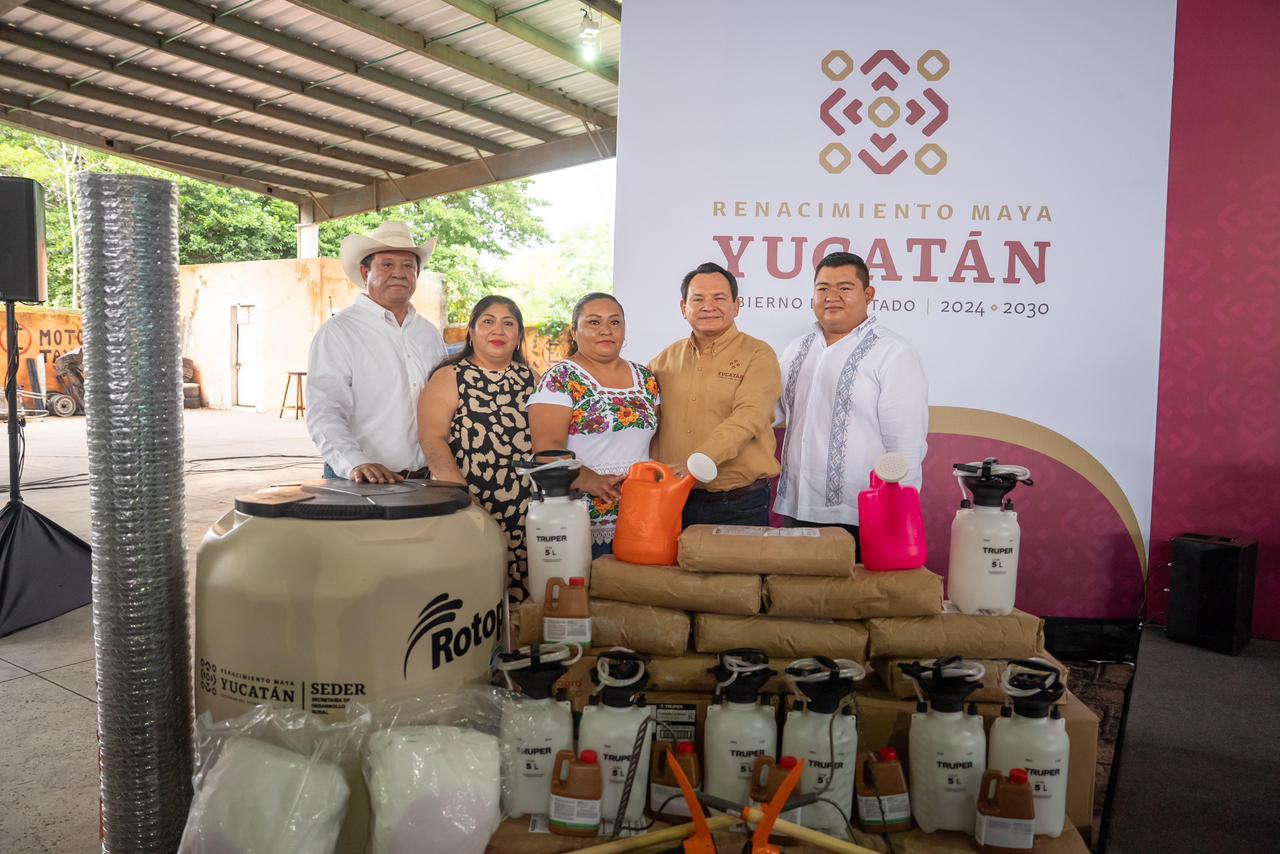 Familias de Hokabá, Tekal de Venegas y Tunkás, beneficiados por el impulso al campo del Gobierno de Yucatán