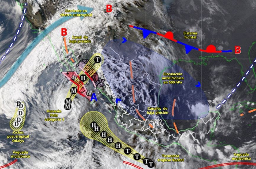 'Polo' amenaza Baja California Sur: prevén impacto entre las 4 y 6 de la tarde