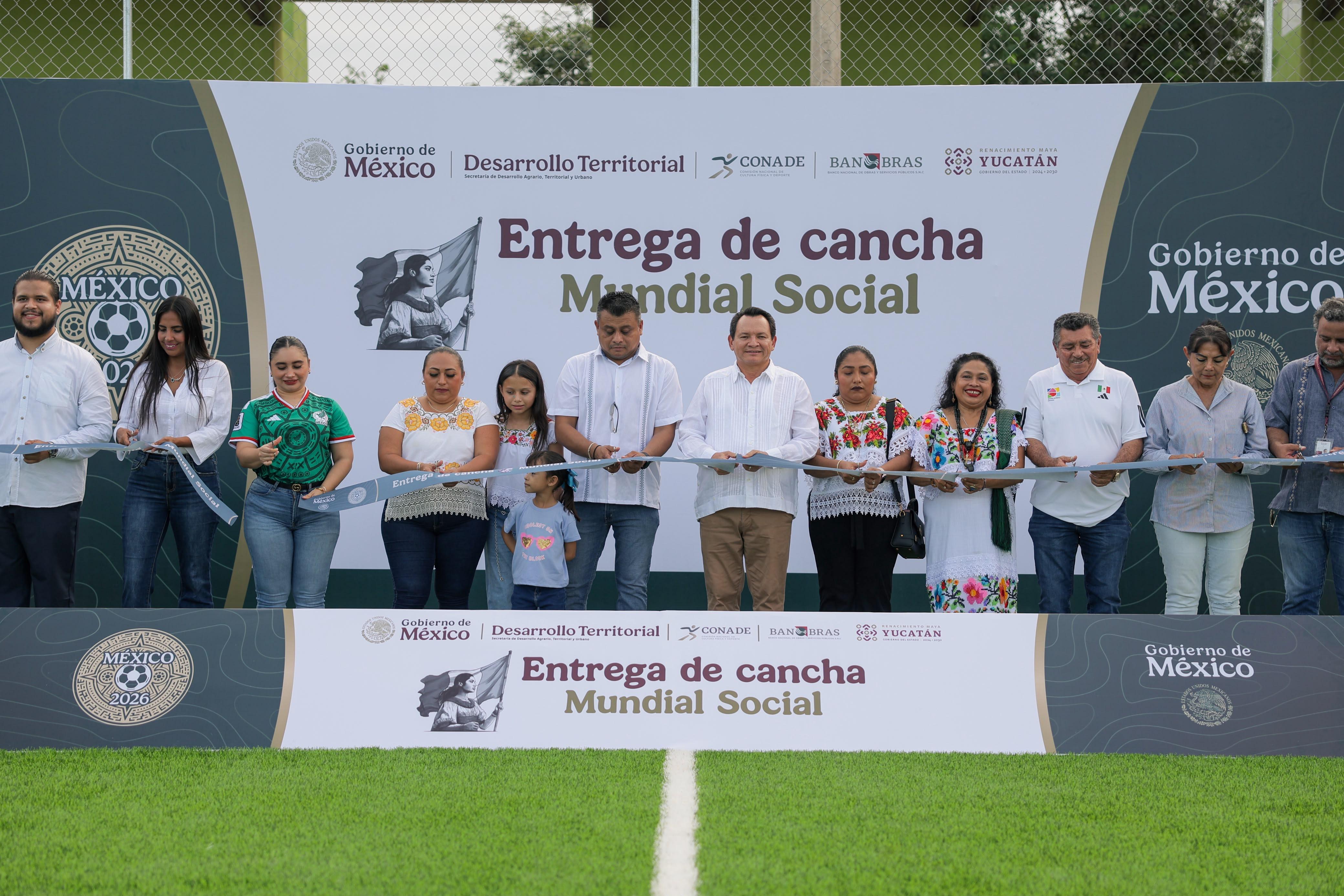 Yucatán fortalece el deporte con nuevas canchas para más de 8 mil habitantes