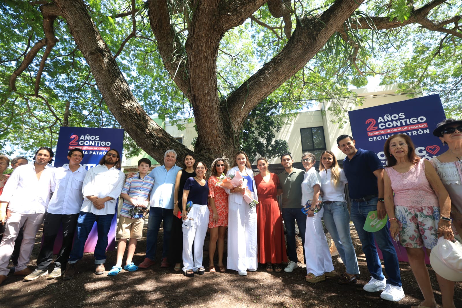 Cecilia Patrón emite la declaración del Árbol Patrimonio Verde de Mérida número 200