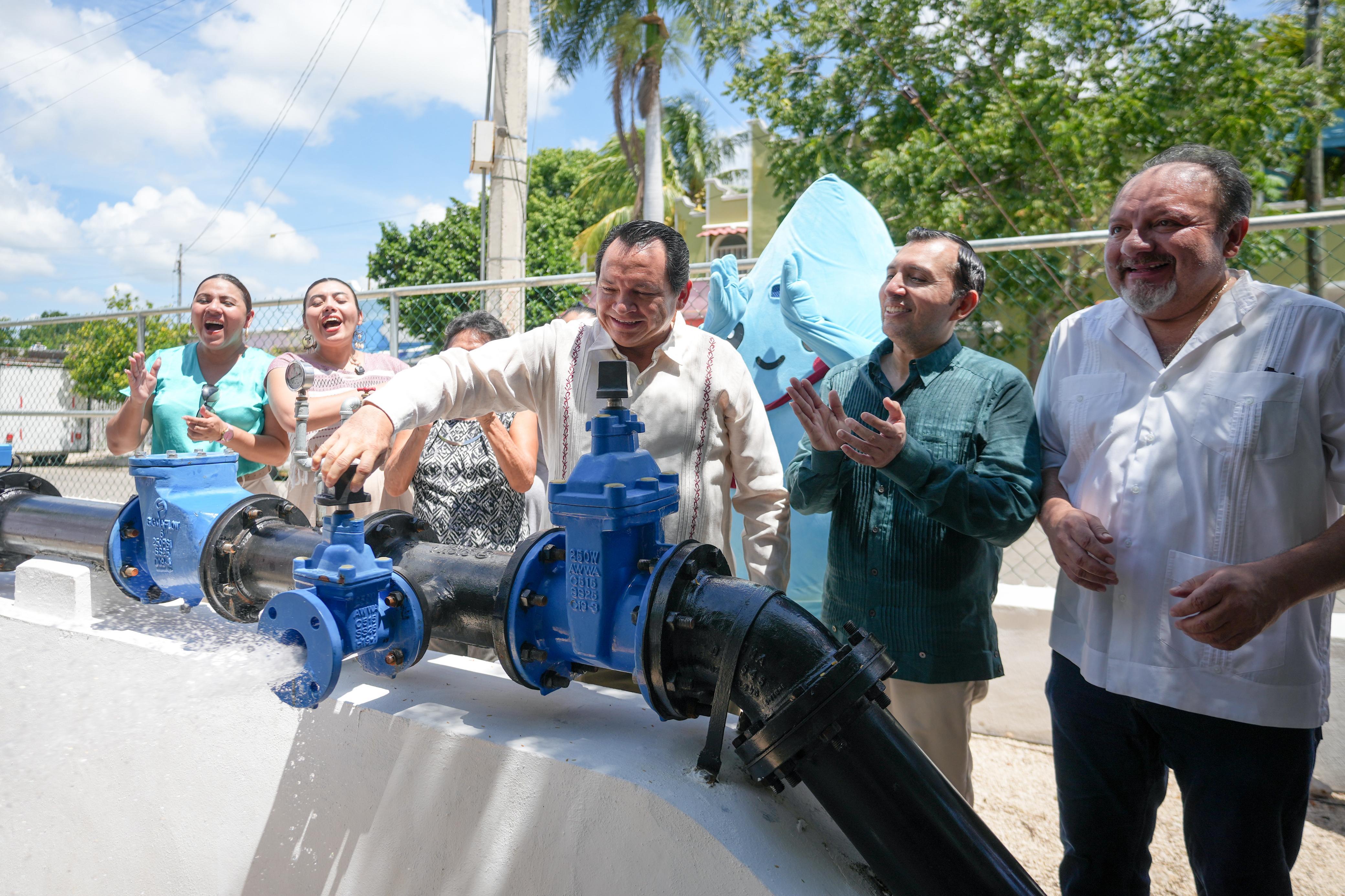 Nueva infraestructura hidráulica beneficia a más de 20 mil habitantes en Mérida