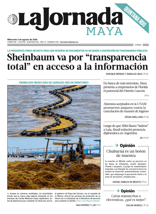Edición impresa Quintana Roo