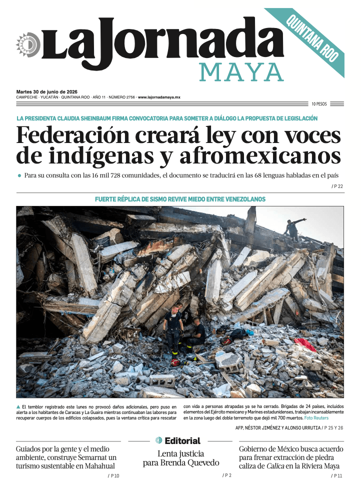 Edición impresa Quintana Roo