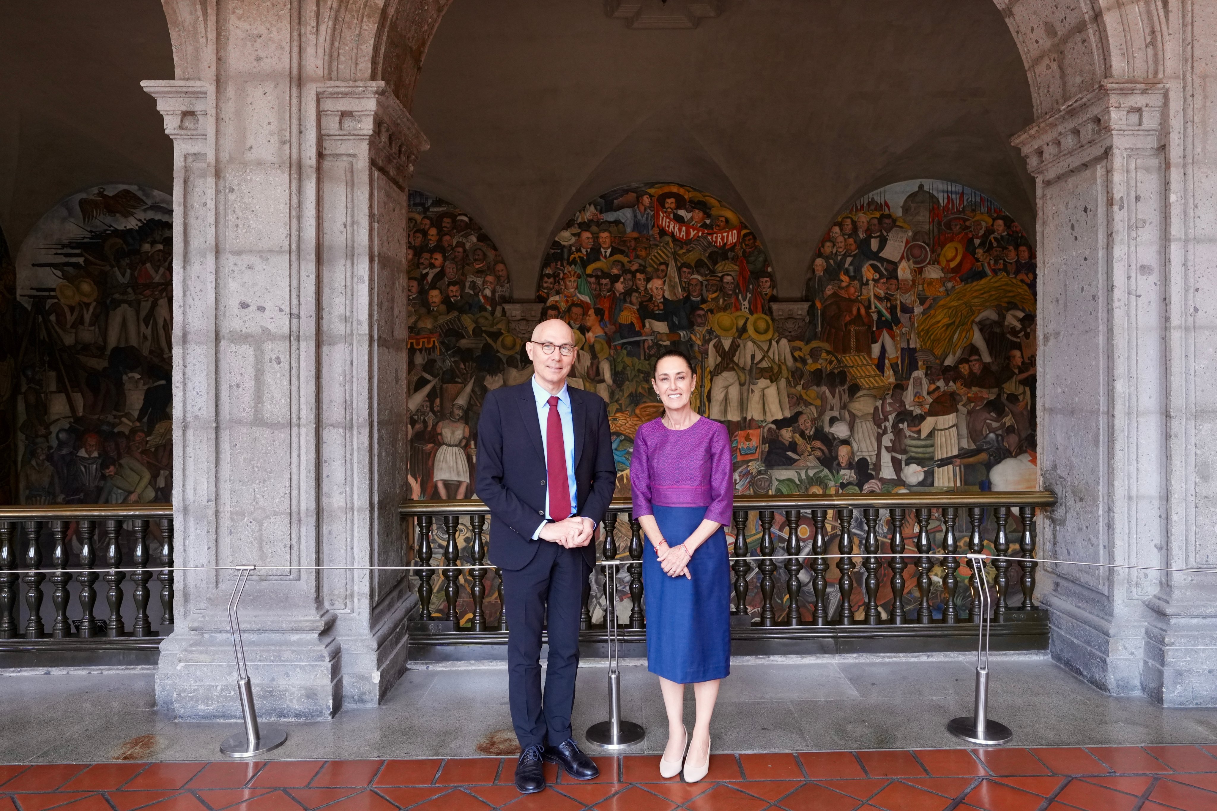 Se acuerdan vías de colaboración con ONU en DH tras reunión con Volker Türk: Sheinbaum