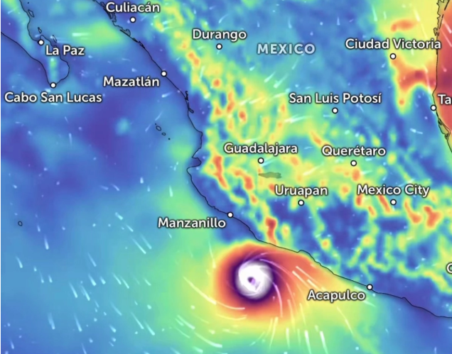 Huracán 'Trudy' se intensifica a categoría 2; eleva probabilidad de lluvias intensas en sureste de México