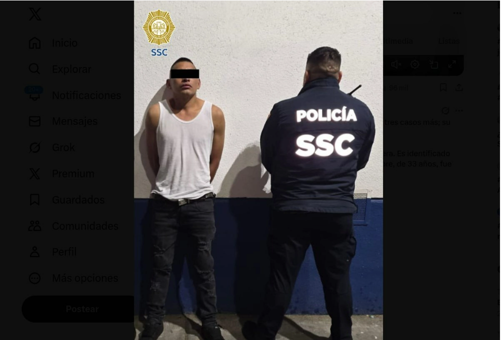 Trasladan al Reclusorio Norte al hombre que acosó a la presidenta Claudia Sheinbaum