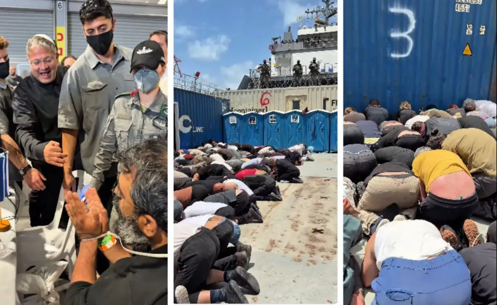 Ministro israelí publica video de activistas de la flotilla maniatados y de rodillas; provoca indignación internacional