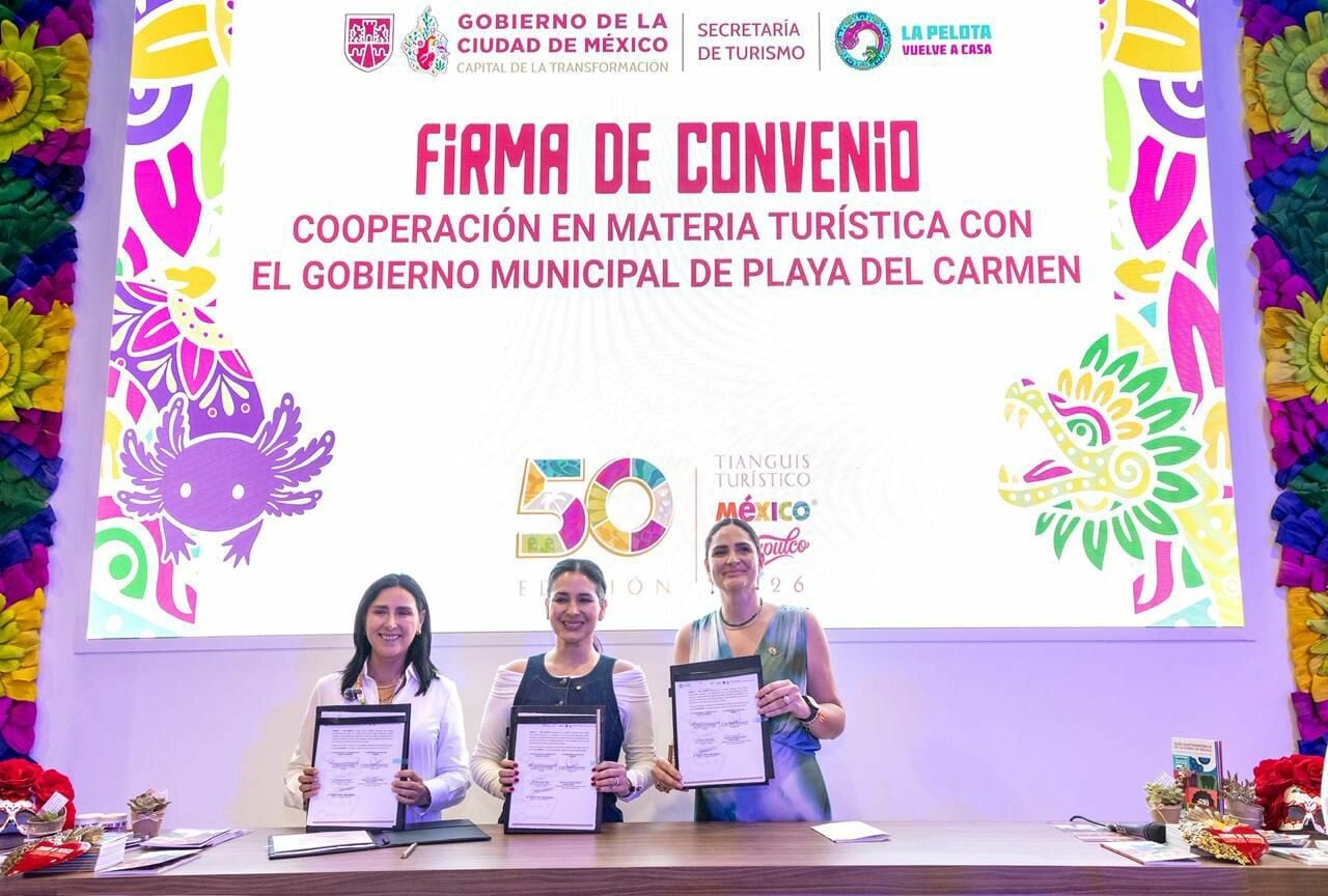 Playa del Carmen y la CDMX sellan alianza turística para impulsar promoción conjunta