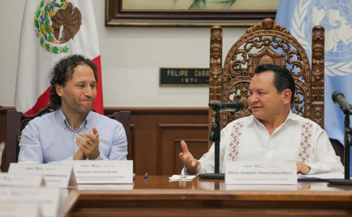 Gobernador de Yucatán se reúne con oficial de ONU-DH en México