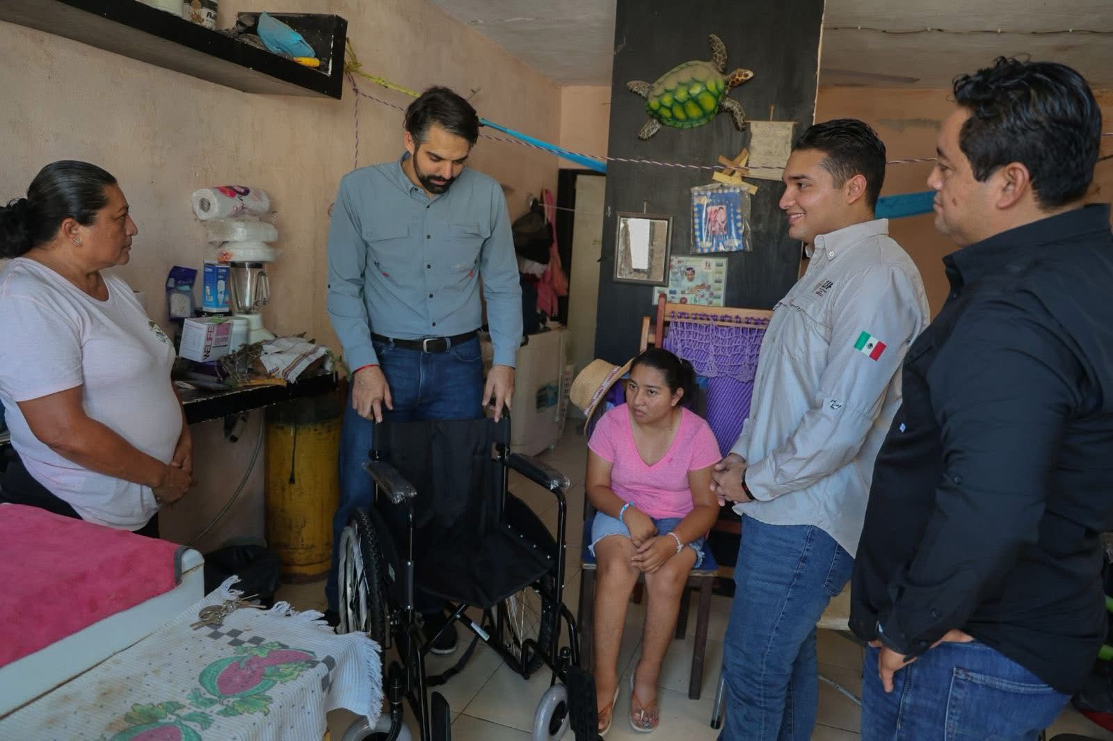 Eduardo Asencio refuerza el apoyo a personas con discapacidad en Playa del Carmen