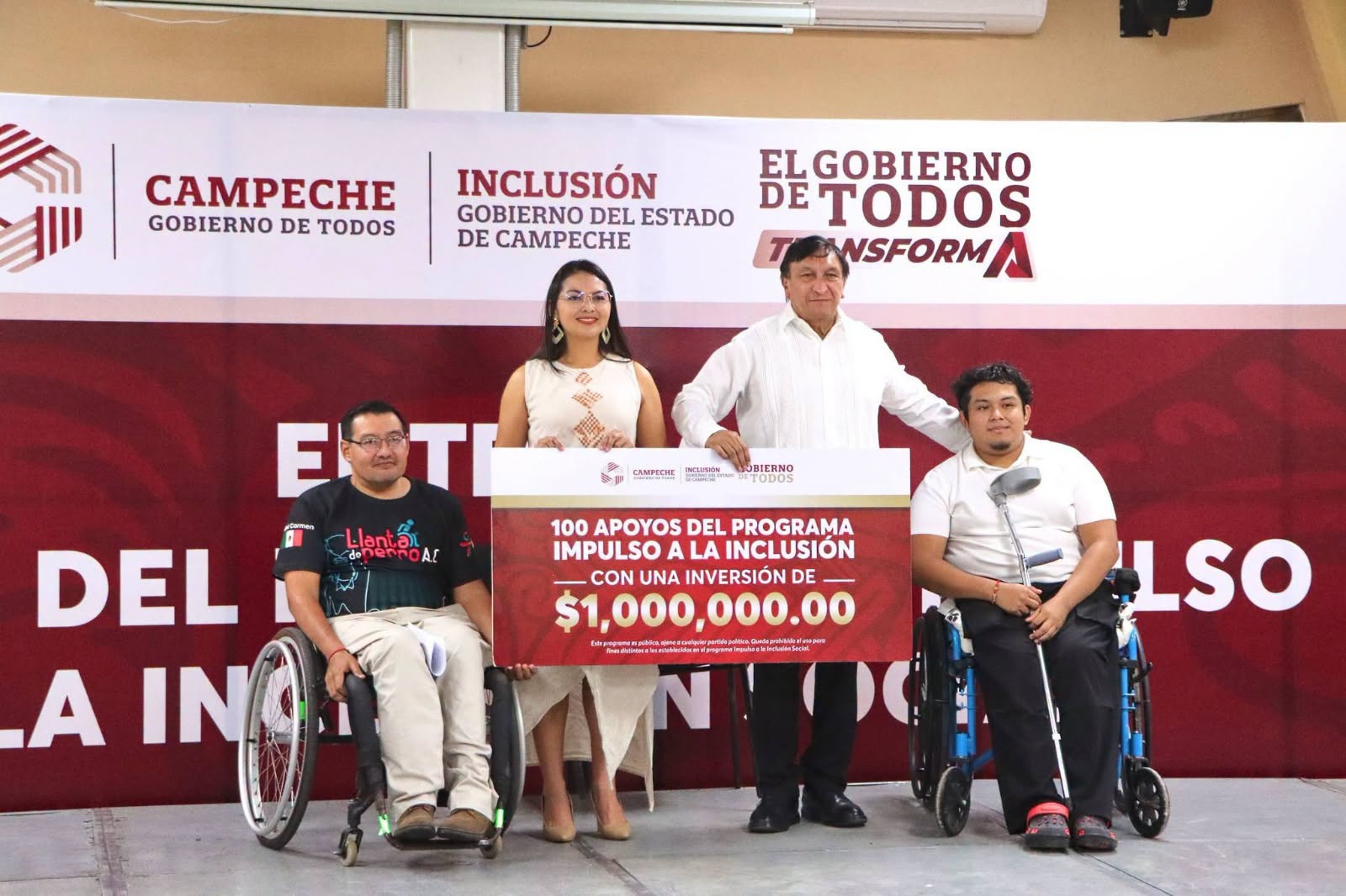 La Secretaría de Inclusión de Campeche entrega apoyos para fortalecer 100 emprendimientos