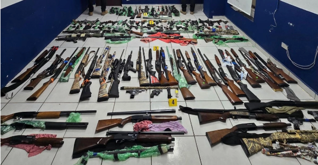 Incautan 116 armas en Coahuila; iban a ser enviadas a grupos delincuenciales de Michoacán