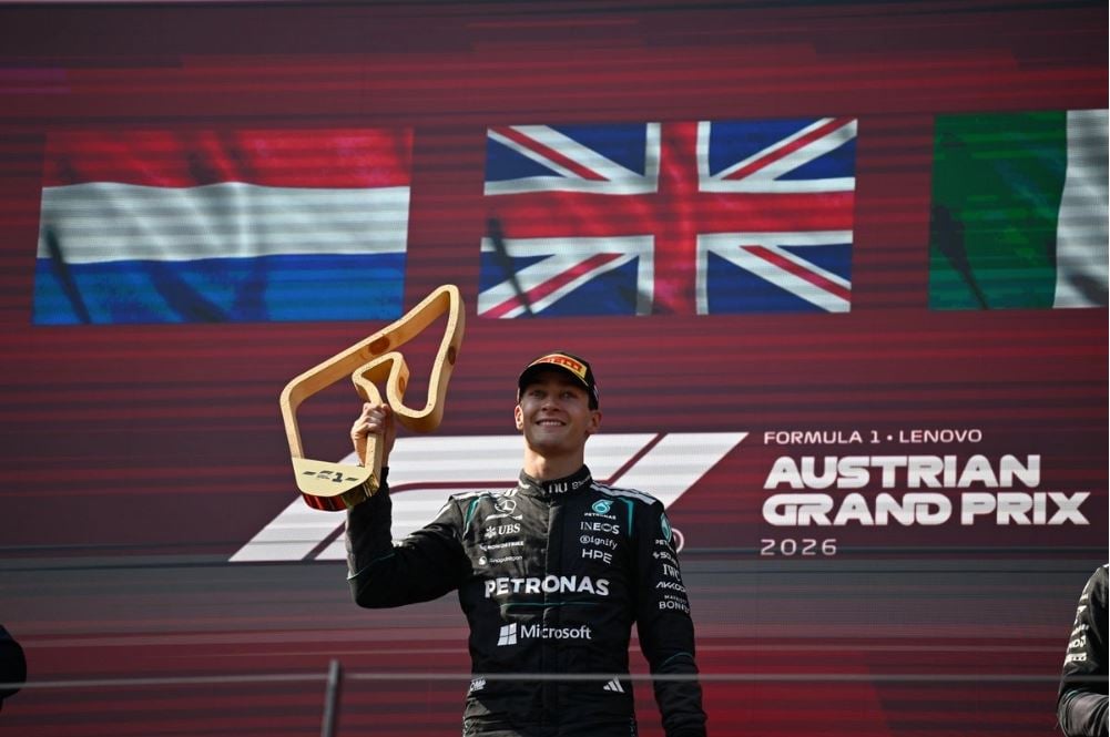 F1: George Russell ganó el GP de Austria; 'Checo' abandonó la carrera