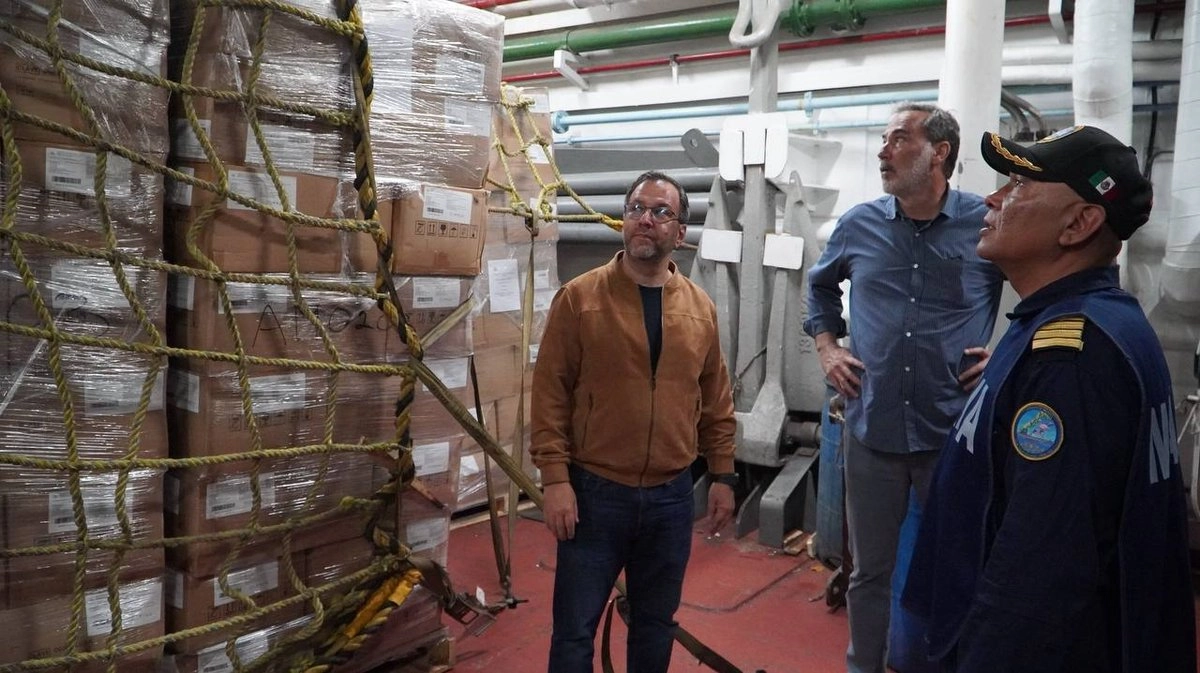 Venezuela recibe 341 toneladas de ayuda humanitaria desde México