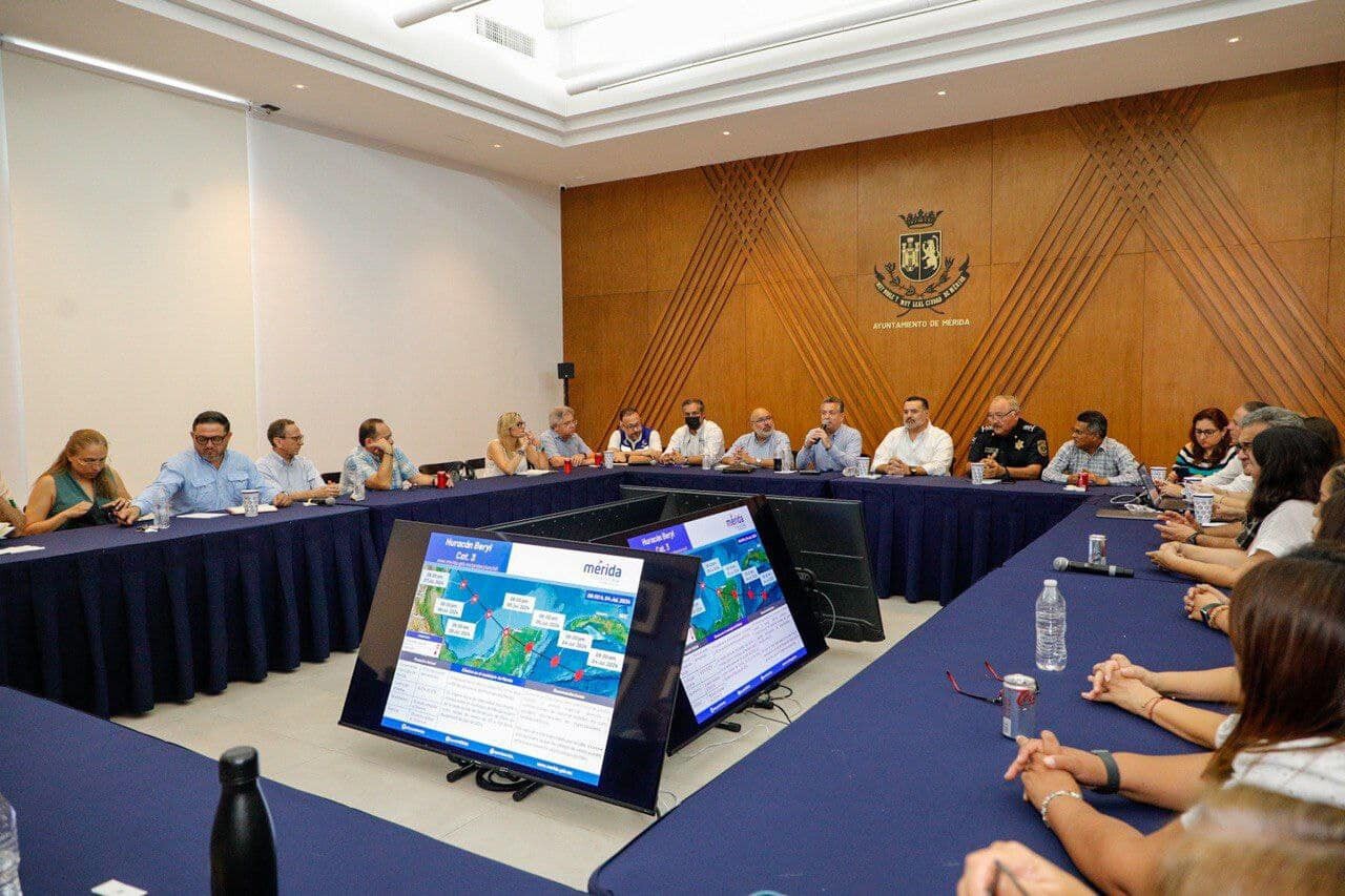 Mérida activa protocolo de Protección Civil para la seguridad de la población ante 'Beryl'