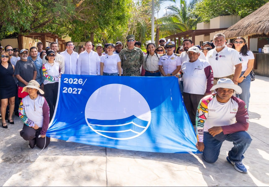 Playa del Carmen refrenda sus 15 distintivos Blue Flag para la temporada 2026-2027