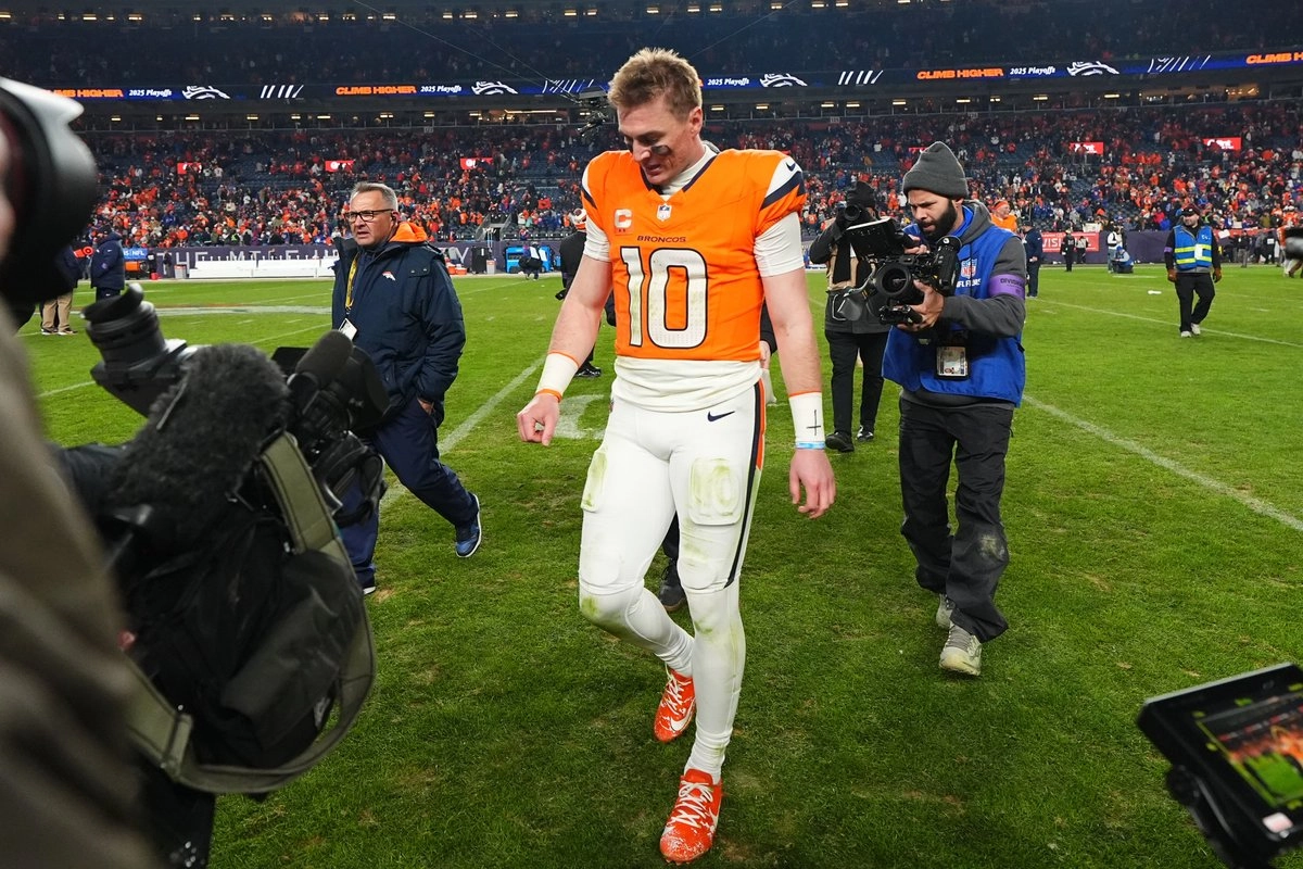 Broncos pierden por lesión a Bo Nix para el resto de playoffs de la NFL