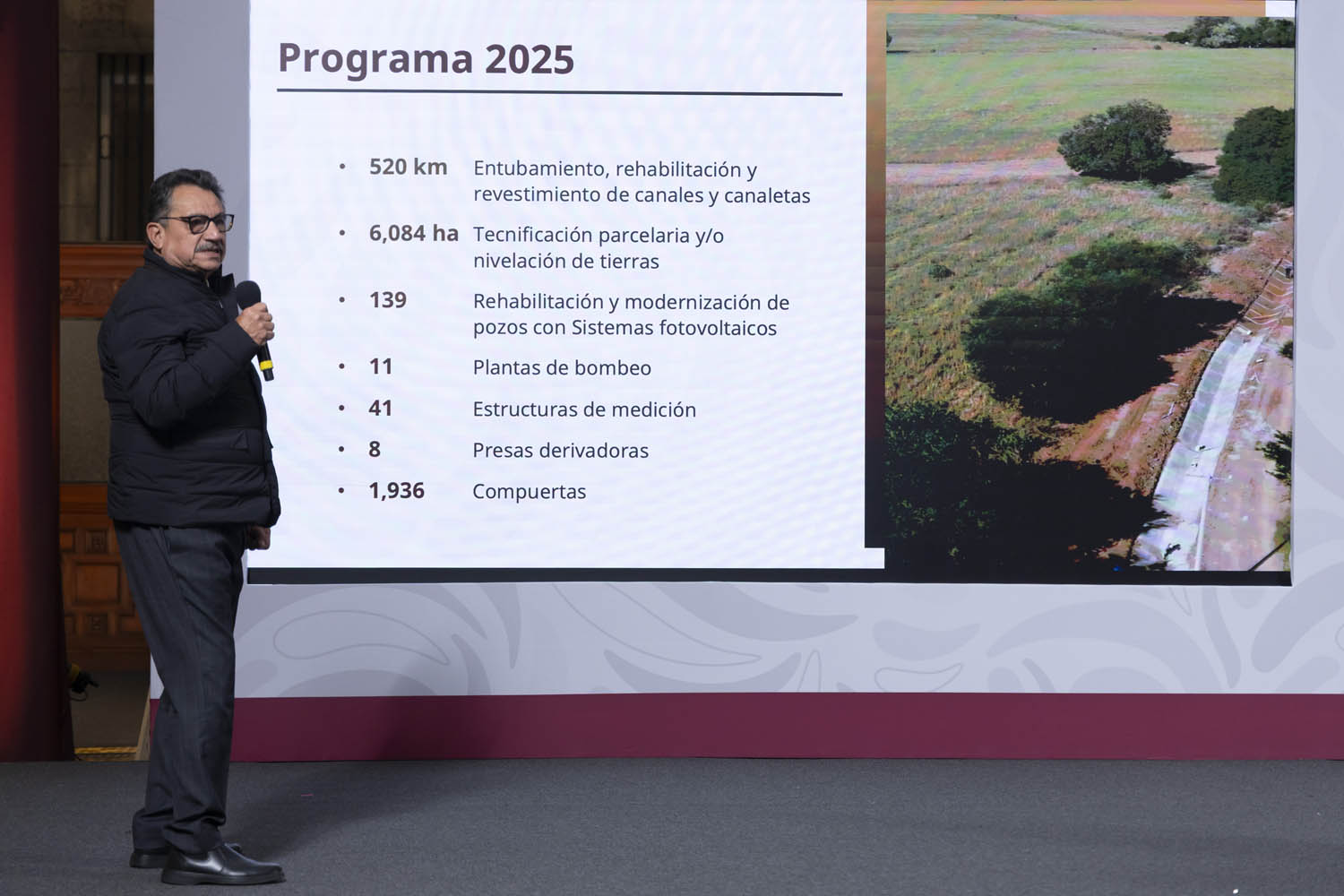 Conagua reporta avance global de 40 por ciento en programa de tecnificación del riego agrícola