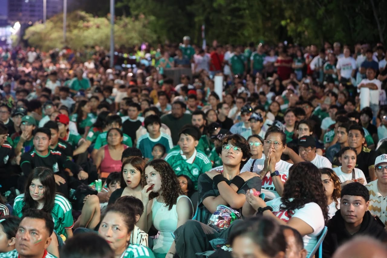 Mexico vs. Inglaterra: No hubo festejo, pero sí buen ambiente en los Fut Fest de QRoo