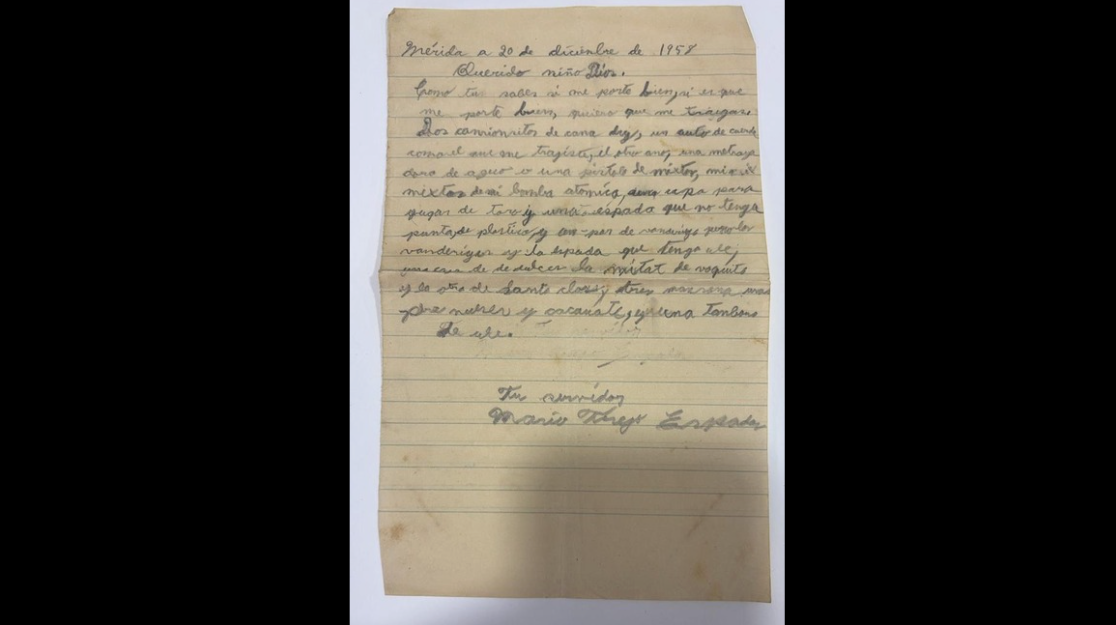Cartas de Navidad: una ventana a la infancia yucateca de los años 50