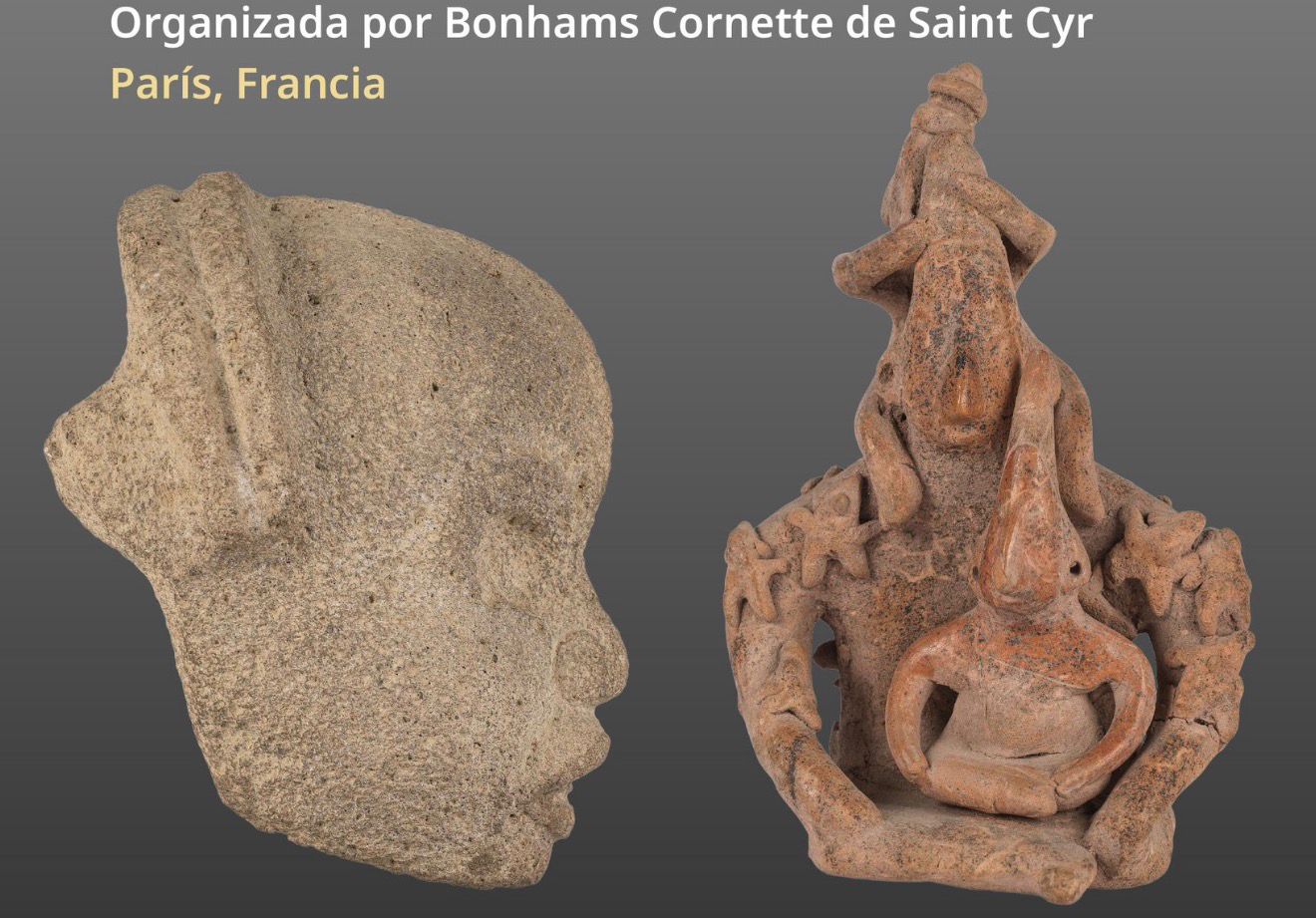 México denuncia que casa de subastas en París ofertará 48 piezas prehispánicas ilícitas