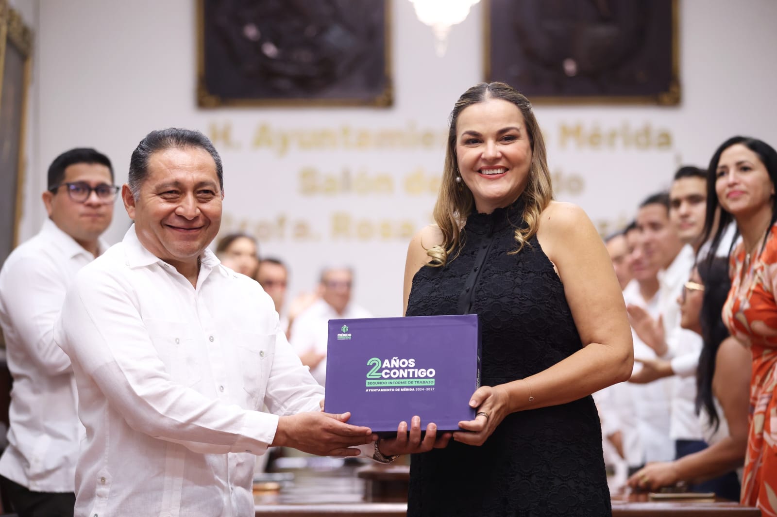 Cecilia Patrón presenta ante el Cabildo de Mérida su segundo informe de gobierno