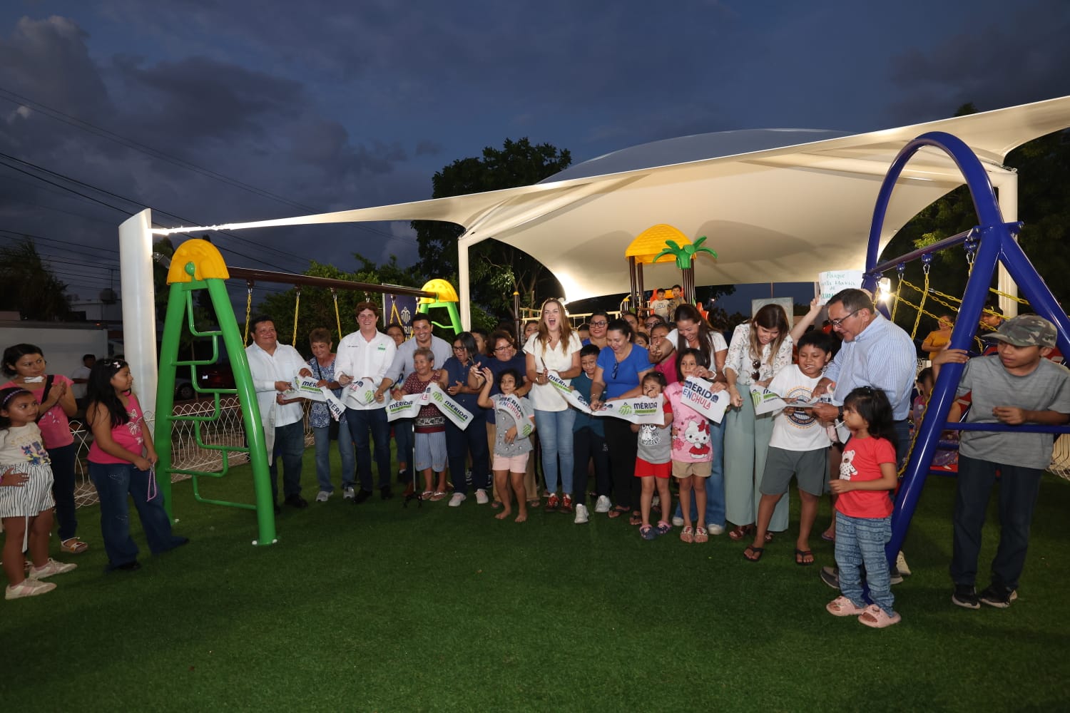 Cecilia Patrón inaugura remodelación del Parque Santa María de Guadalupe en Mérida