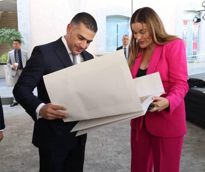 Cecilia Patron presume ante Harfuch: Merida, segunda ciudad mas segura del continente