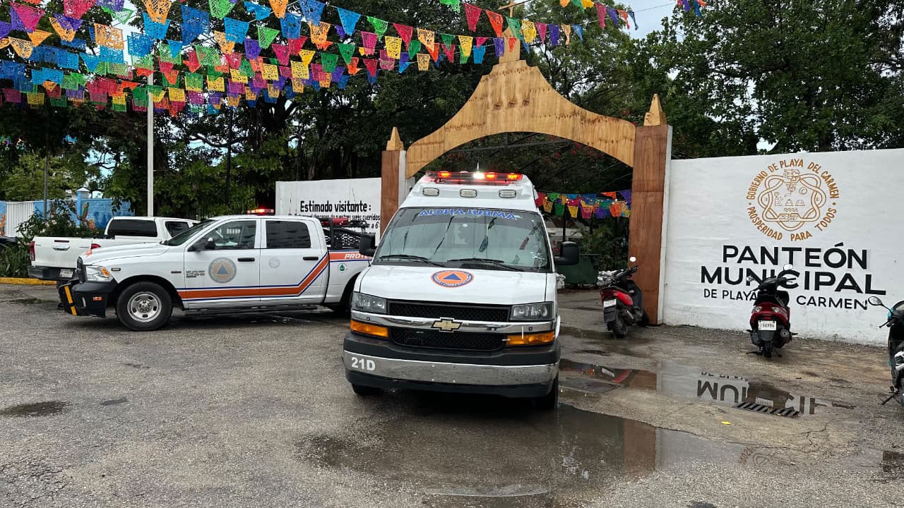 Refuerzan seguridad en panteones de Playa del Carmen por Día de Muertos