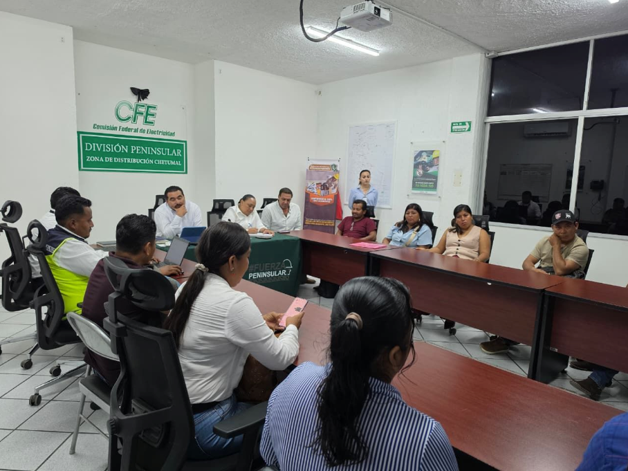CFE se compromete con habitantes del sur de QRoo para atender la problemática de los apagones