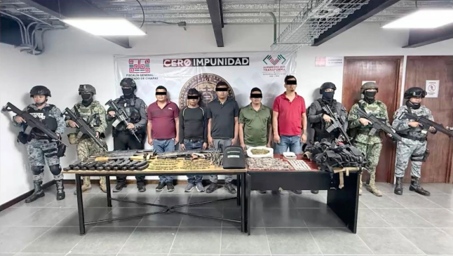 Detienen a nueve presuntos responsables de asesinato múltiple en Chiapas; serían parte del 'Cártel' de Sinaloa