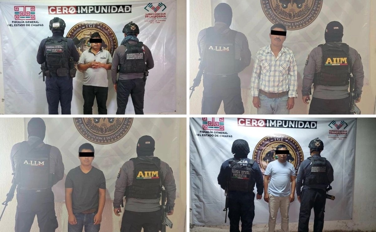 Chiapas: Detienen a cuatro hombres por violar a un menor de edad y difundirlo en video por redes sociales