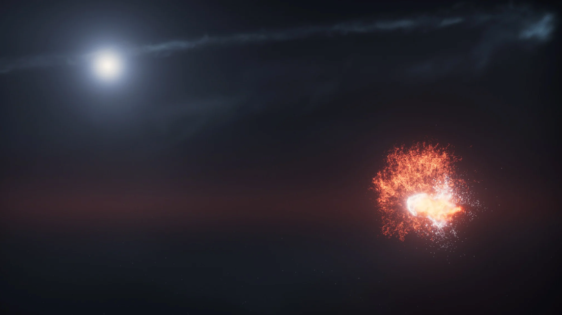 Hubble descubre dos violentas colisiones de rocas en un joven sistema planetario vecino