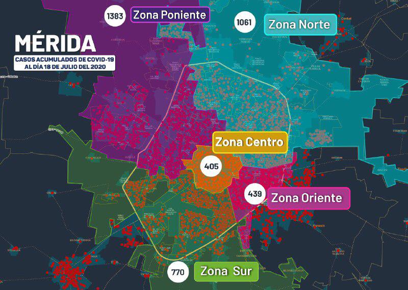 Hay 193 nuevos contagios de COVID-19 en Yucatán