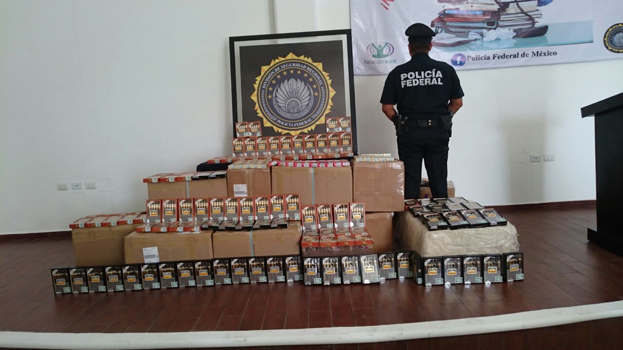 Aseguran 12 cajas con habanos, cigarros y tabaco