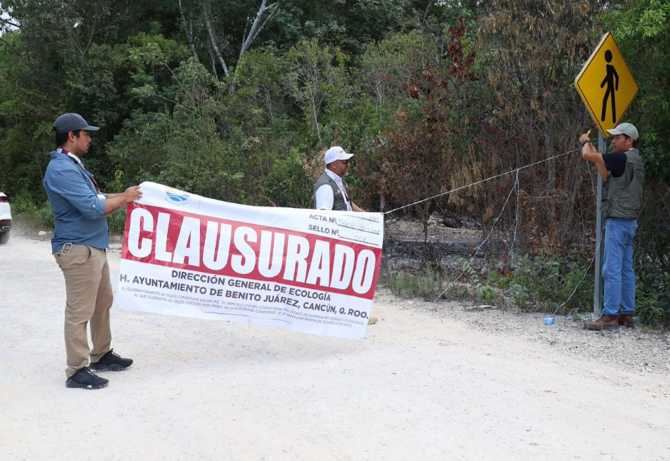 Clausuran en Cancún desarrollo inmobiliario irregular 