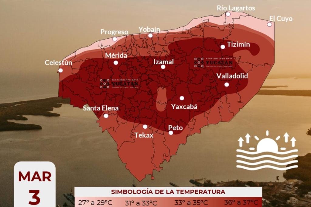 Pronóstico del tiempo: Así será el clima en Yucatán este martes 3 de marzo
