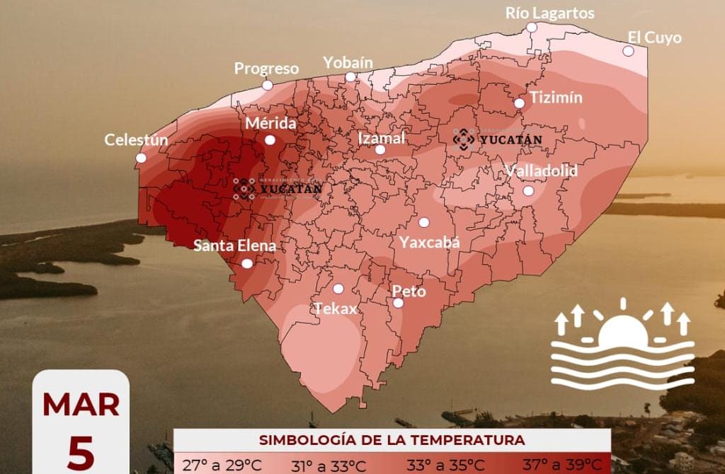 Pronóstico del tiempo: Así será el clima en Yucatán este jueves 5 de marzo