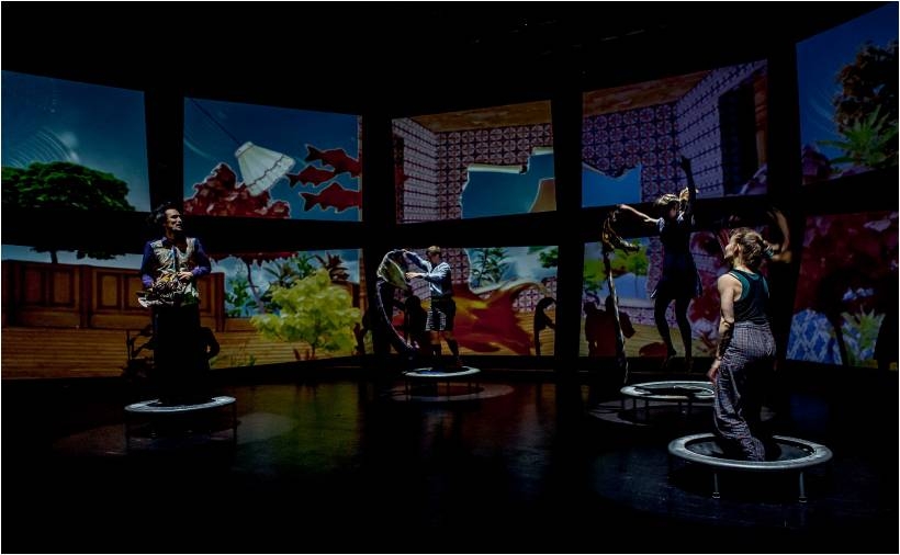 Bailarines alemanes en el Daniel Ayala