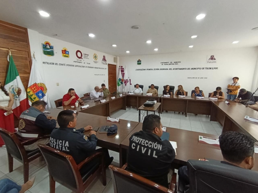 Tulum instala el Comité Operativo Especializado en Fenómenos Hidrometeorológicos 2026
