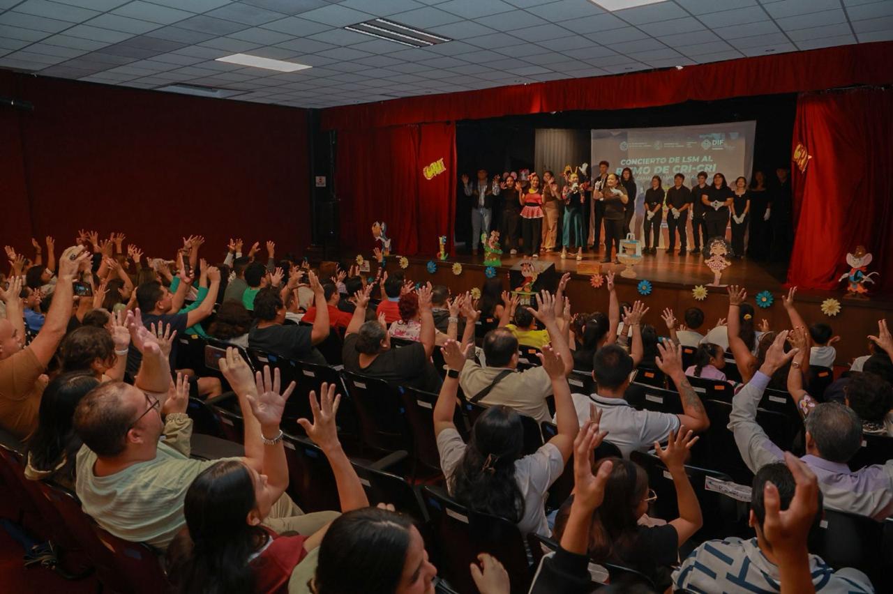 Realizan en Playa del Carmen concierto en Lengua de Señas Mexicana, inspirado en 'Cri-Cri'