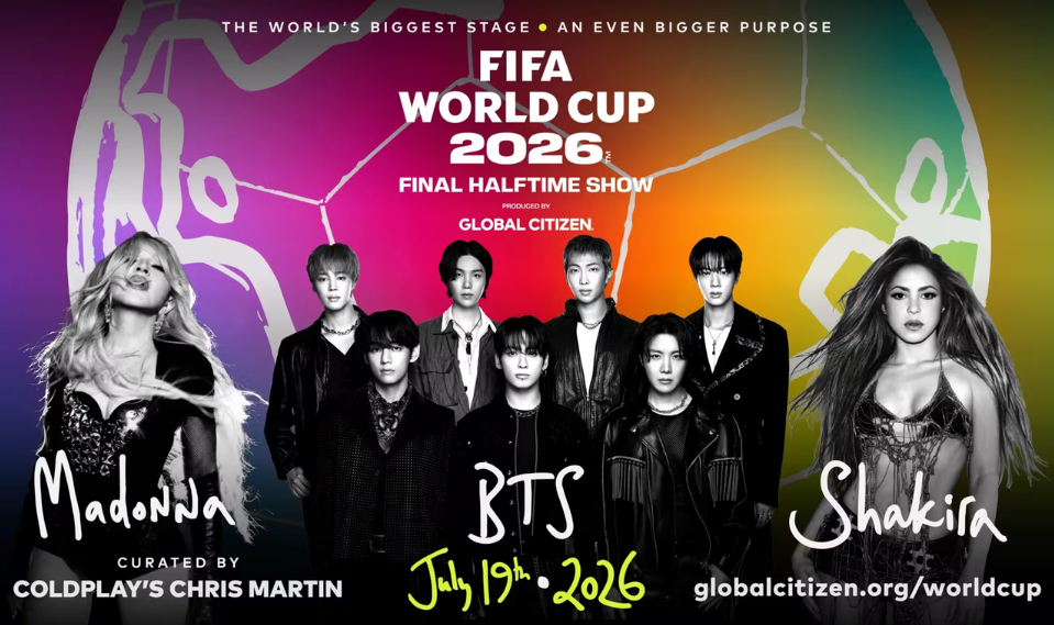 Con fines benéficos y concierto de ﻿﻿Madonna, Shakira y BTS: Así será el ﻿show de medio tiempo de la final del Mundial de Futbol 2026